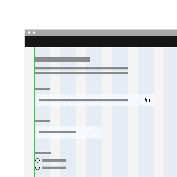 Do align code snippet containers to the grid.